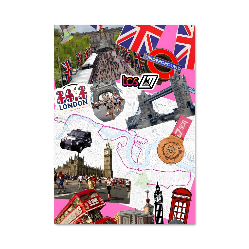 Poster Londres en Fête – affiche Athlétisme